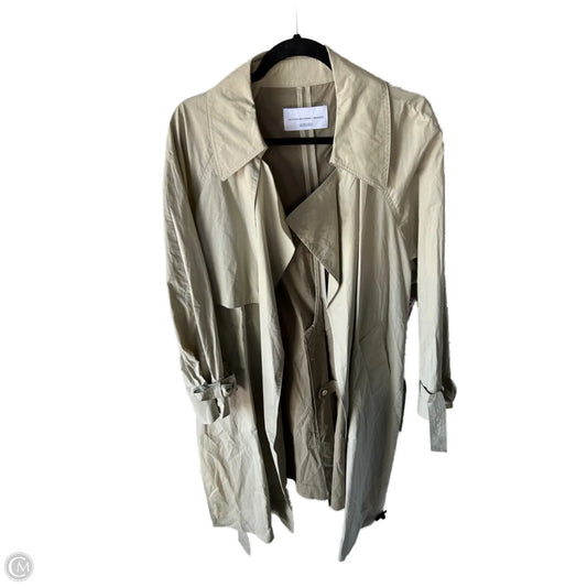 Coat Trench Coat By Cmb In Beige, Size: S