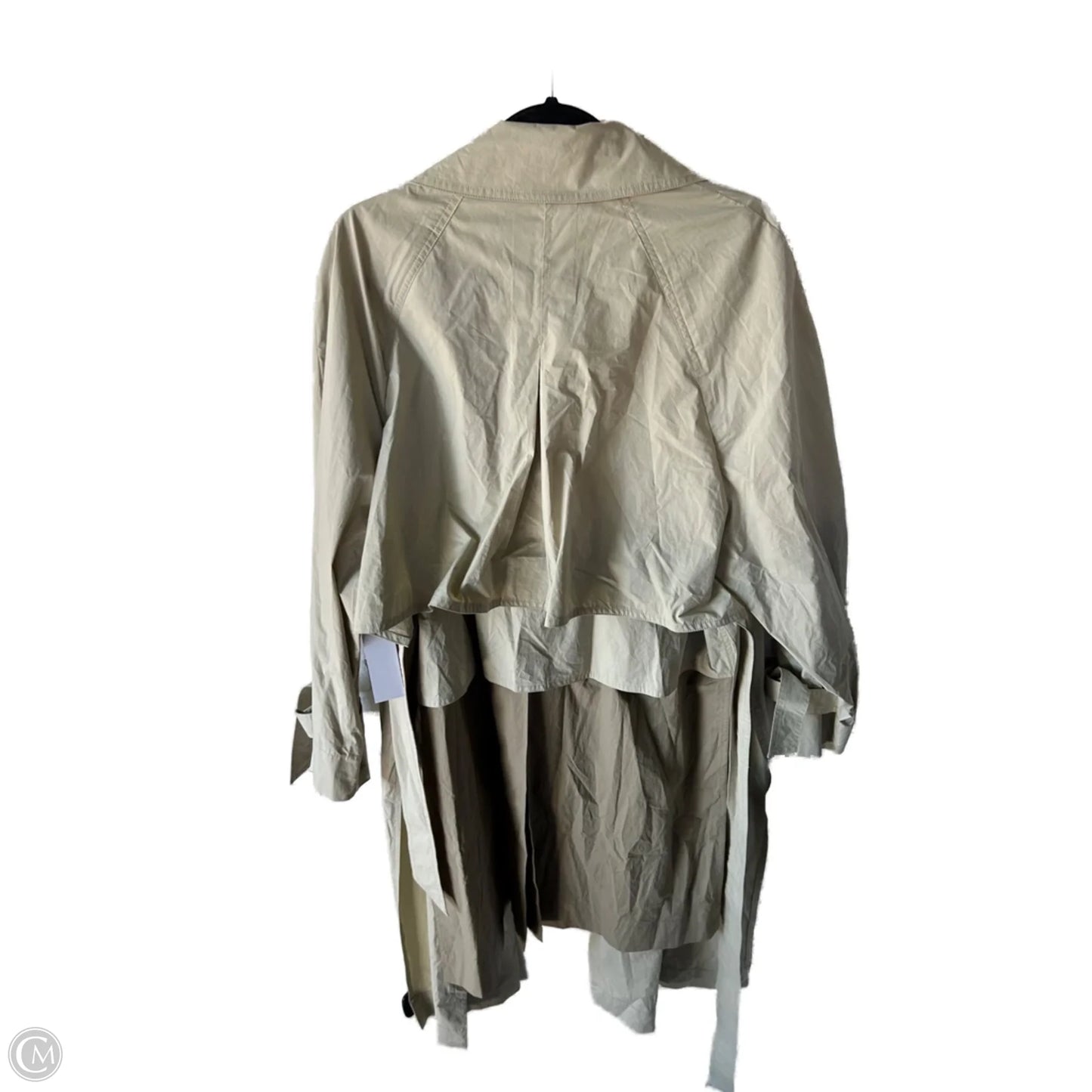 Coat Trench Coat By Cmb In Beige, Size: S
