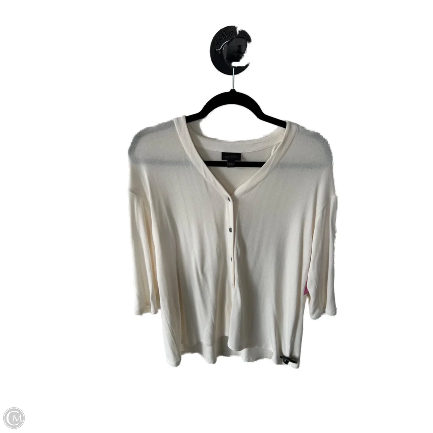 Sweater Cardigan By J. Jill In Cream, Size: S