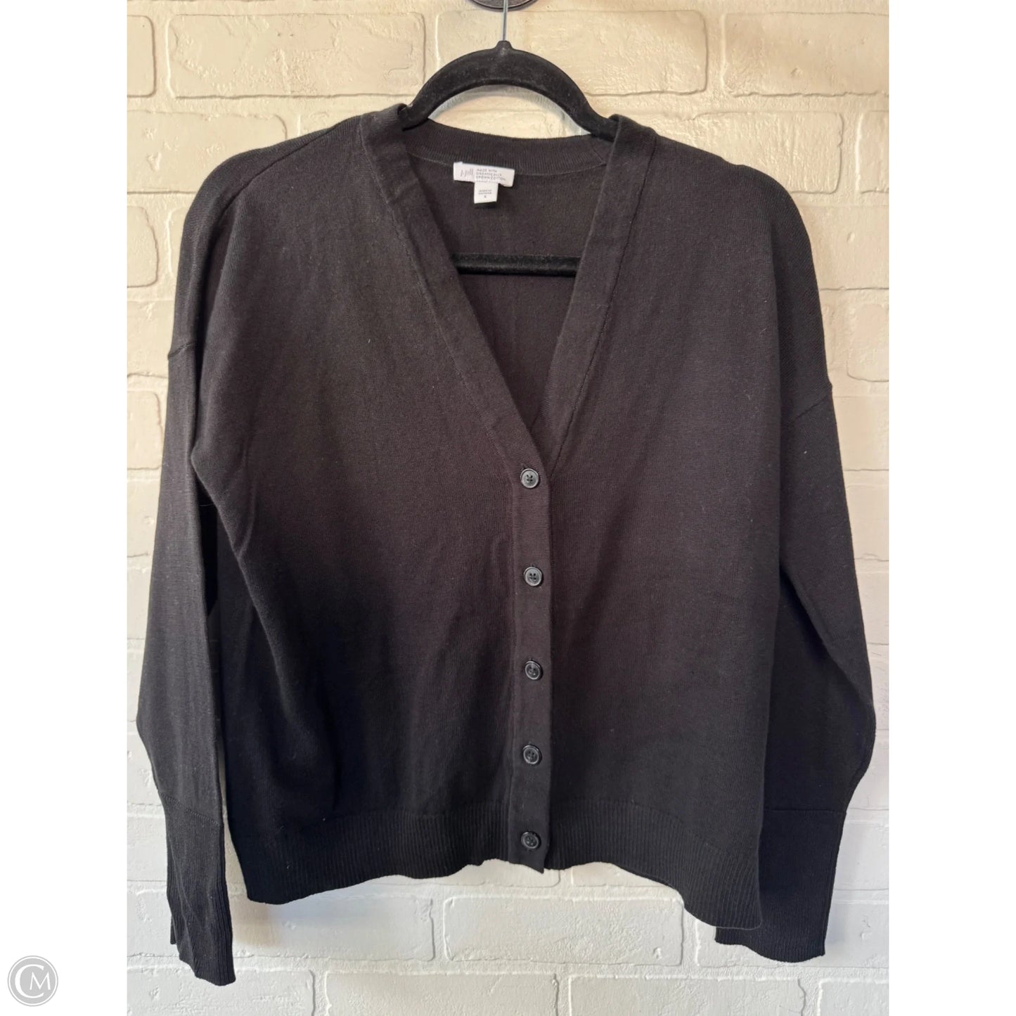Sweater Cardigan By J. Jill In Black, Size: S