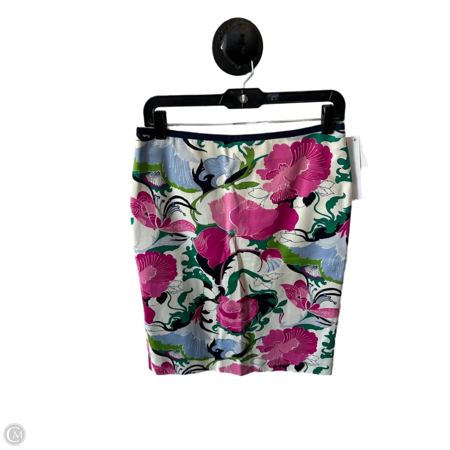 Skirt Midi By Talbots In Green & Pink, Size: 4