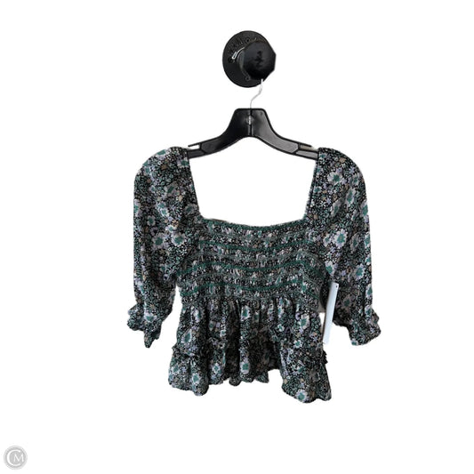 Top Long Sleeve By American Eagle In Green, Size: S