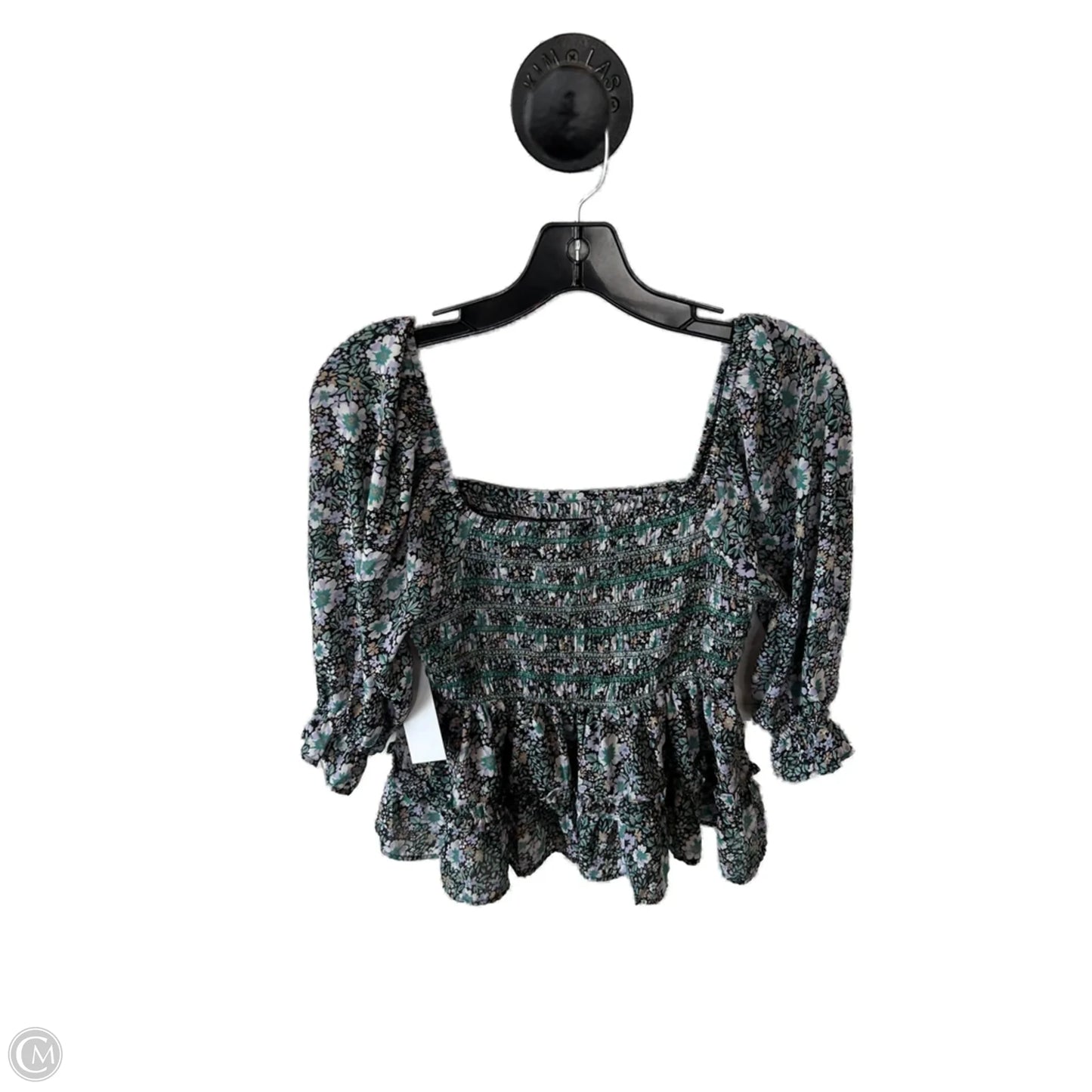 Top Long Sleeve By American Eagle In Green, Size: S