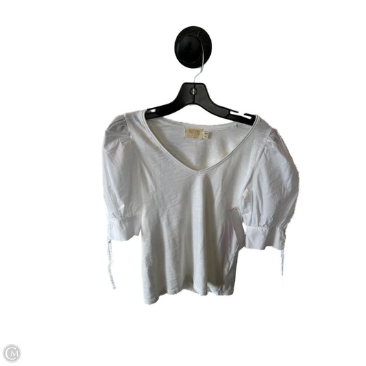 Top Short Sleeve By Nation In White, Size: Xs