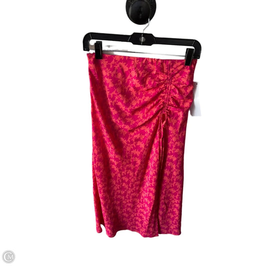 Skirt Maxi By Lucy Paris In Orange & Pink, Size: 4