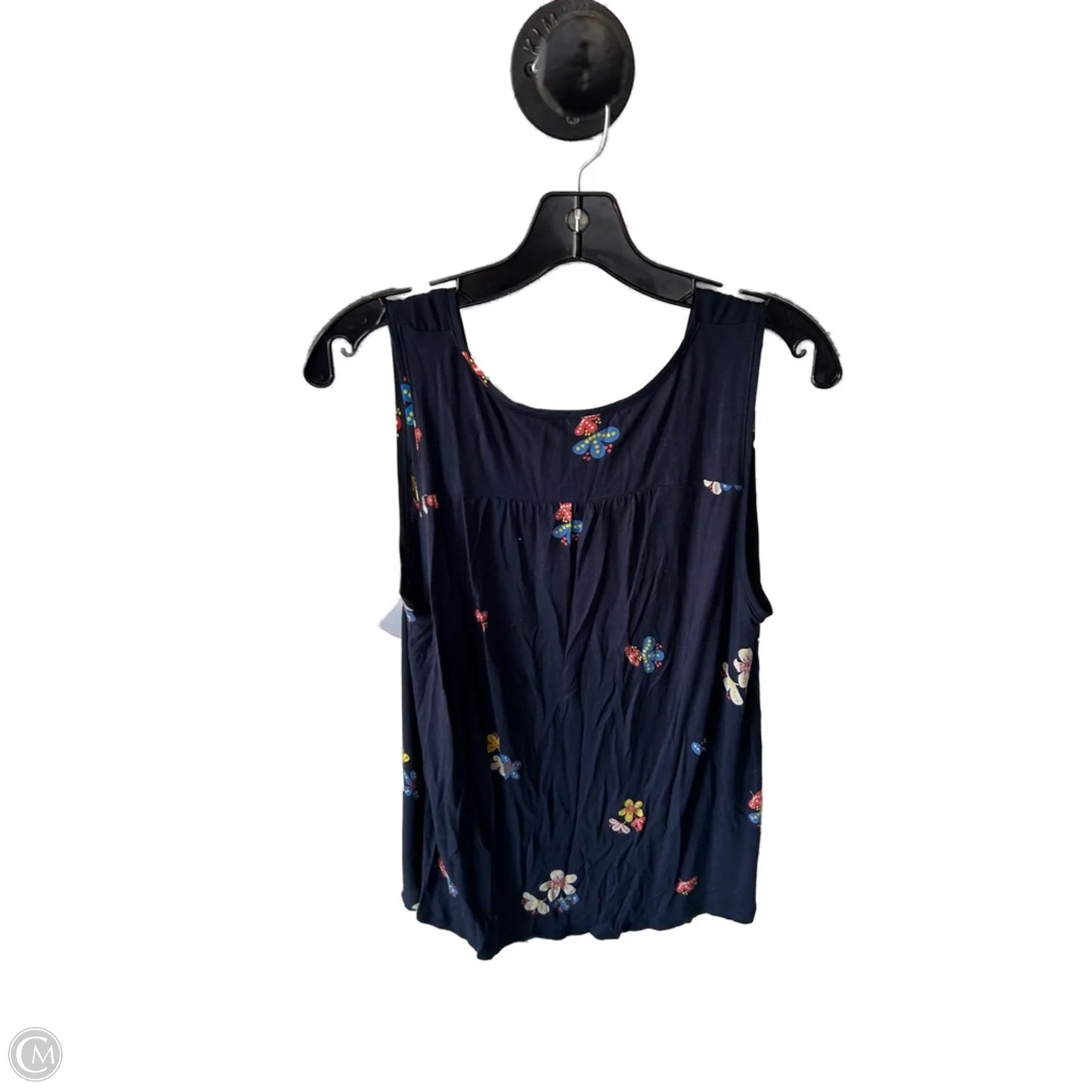 Top Sleeveless By Loft In Navy, Size: L