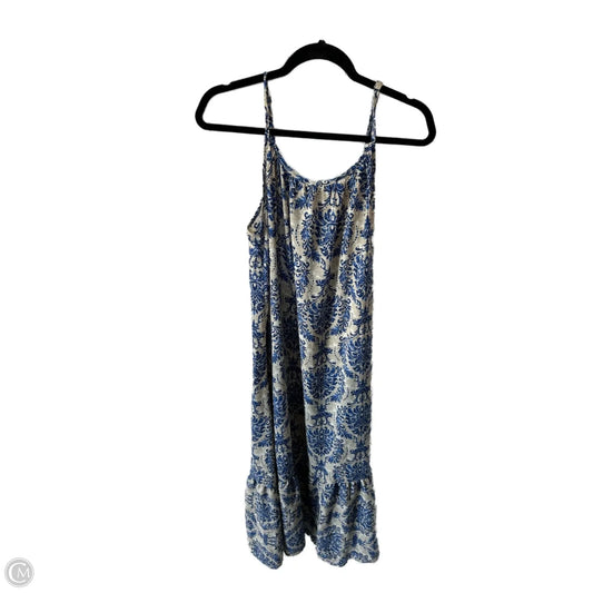 Dress Casual Maxi By Dokotoo In Blue & Cream, Size: 2x