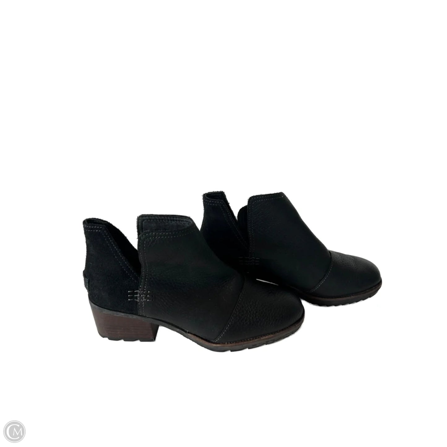 Boots Ankle Heels By Sorel In Black, Size: 6.5