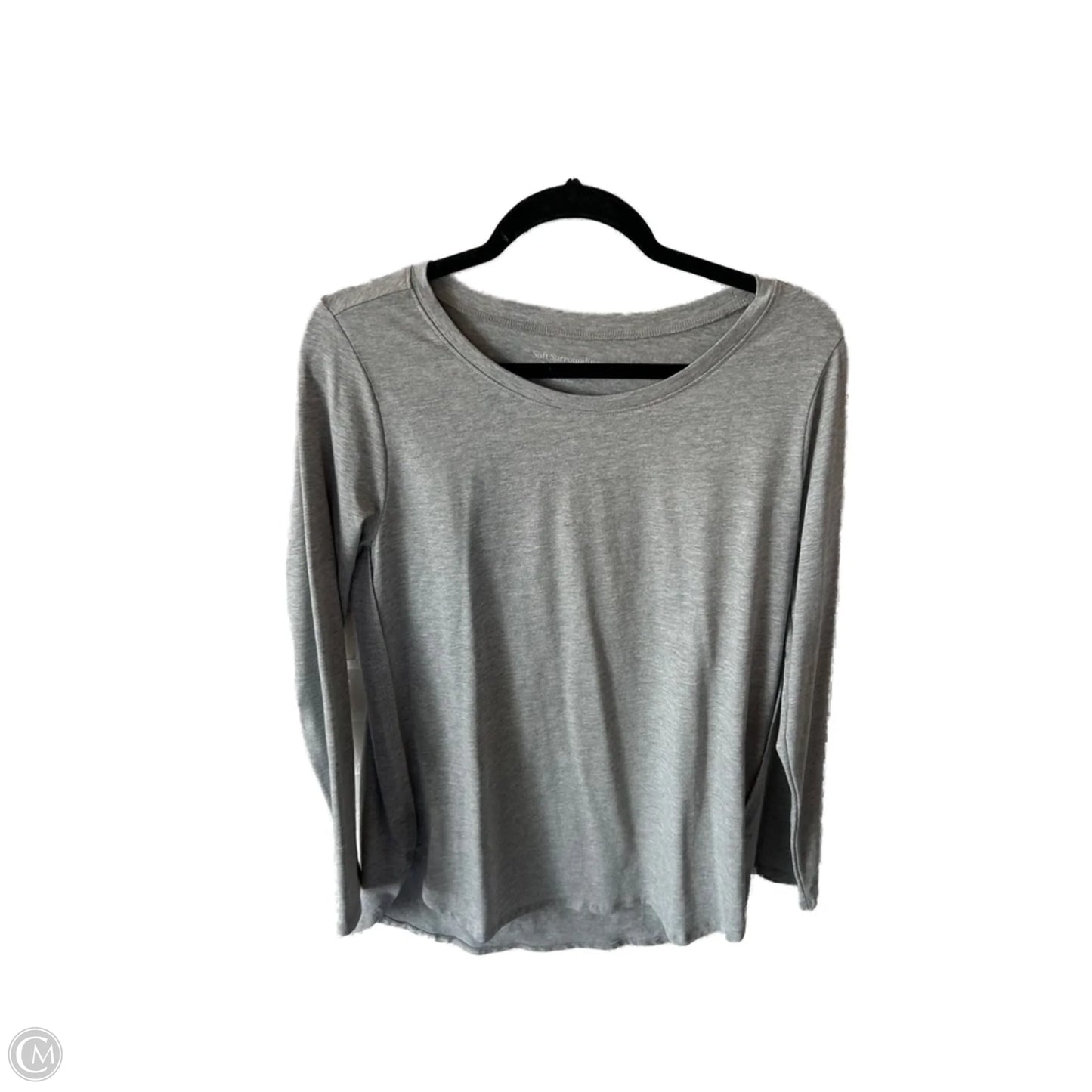 Top Long Sleeve Basic By Soft Surroundings In Grey, Size: M