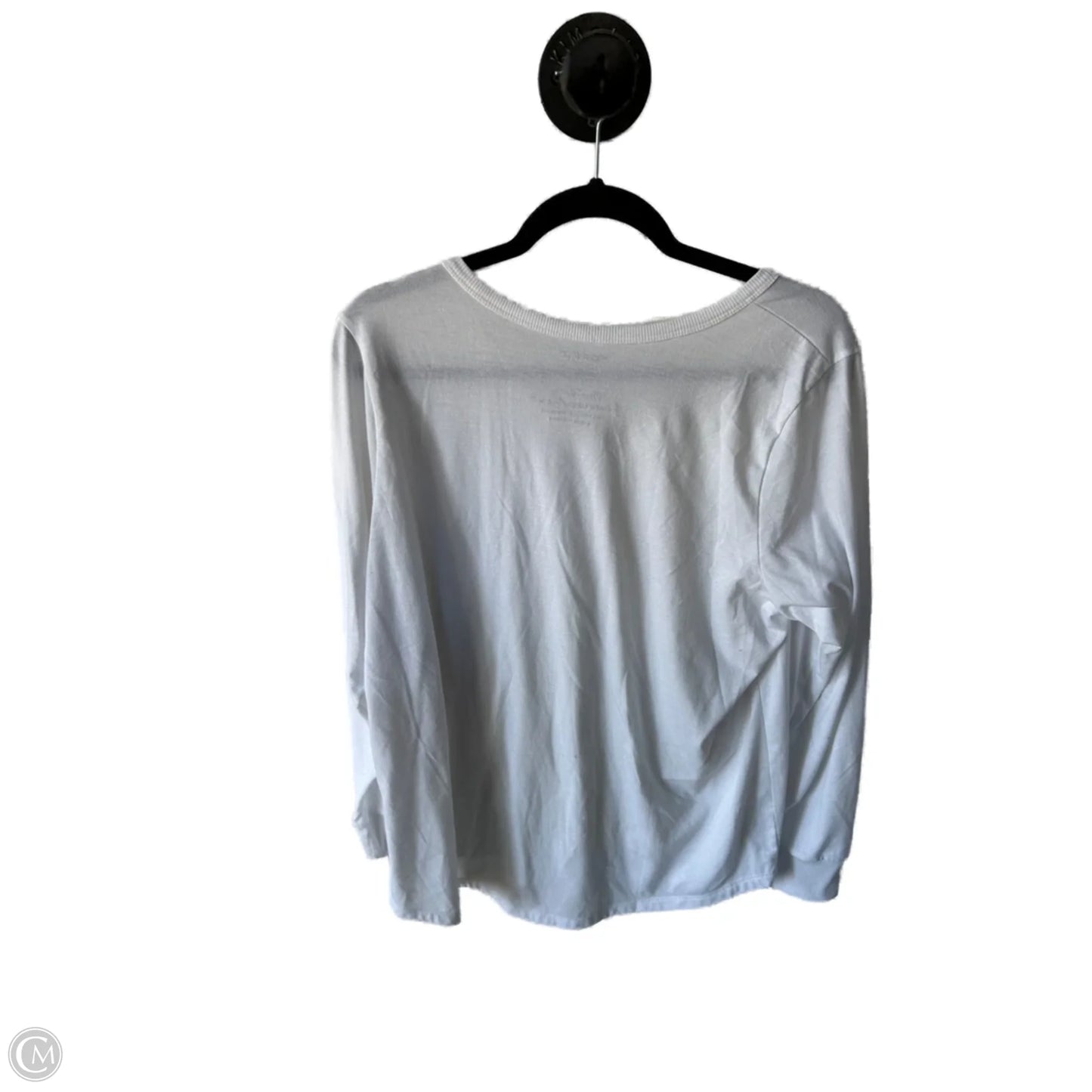 Top Long Sleeve Basic By Torrid In White, Size: Xl