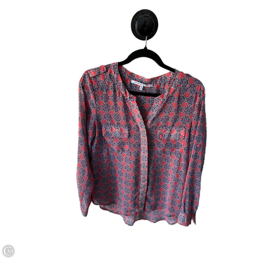 Top Long Sleeve By Collective Concepts In Blue & Pink, Size: M