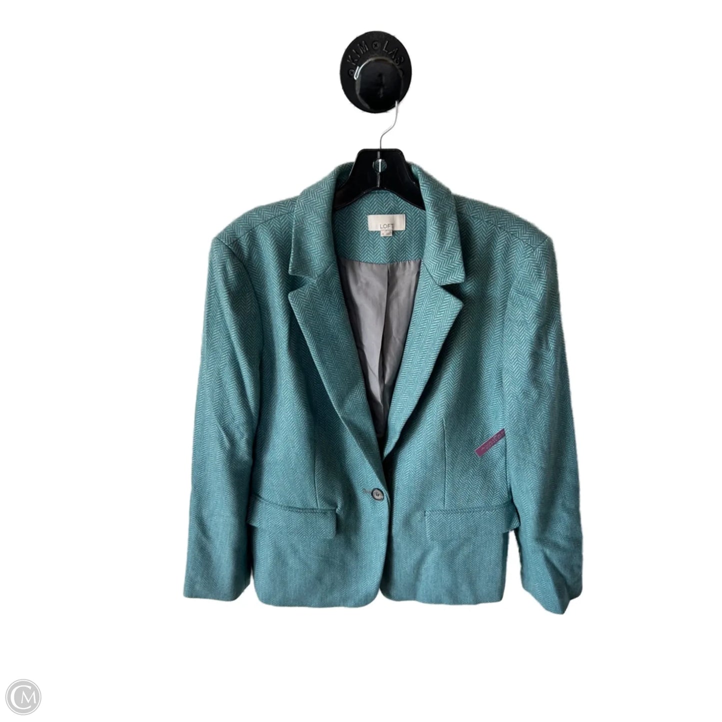 Blazer By Loft In Blue & Grey, Size: L