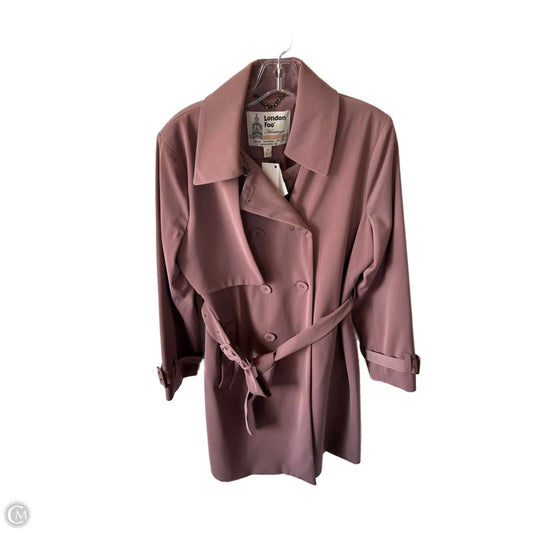 Coat Trench Coat By London Fog In Brown, Size: M