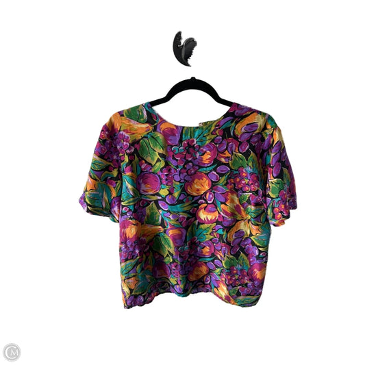 Top Short Sleeve By Cmc In Purple, Size: M
