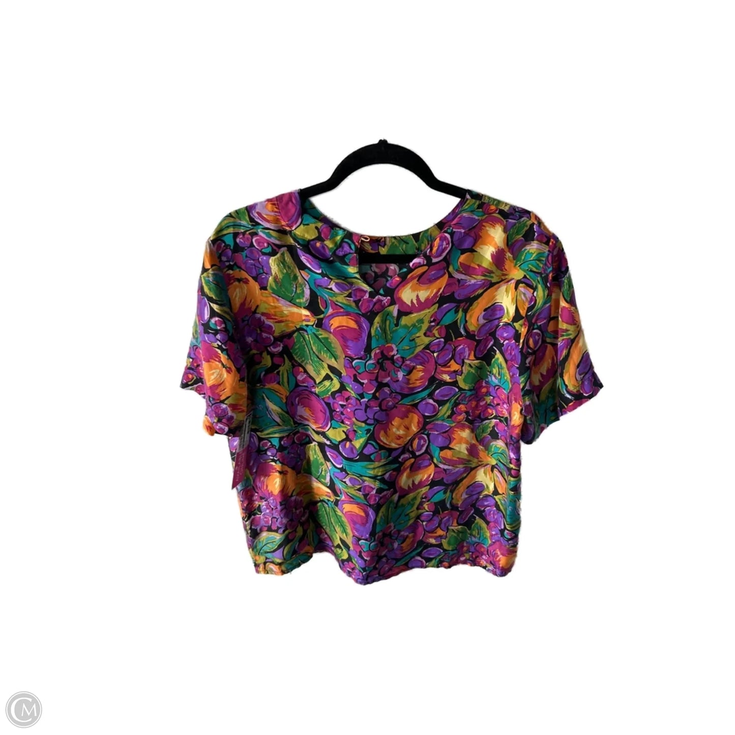 Top Short Sleeve By Cmc In Purple, Size: M