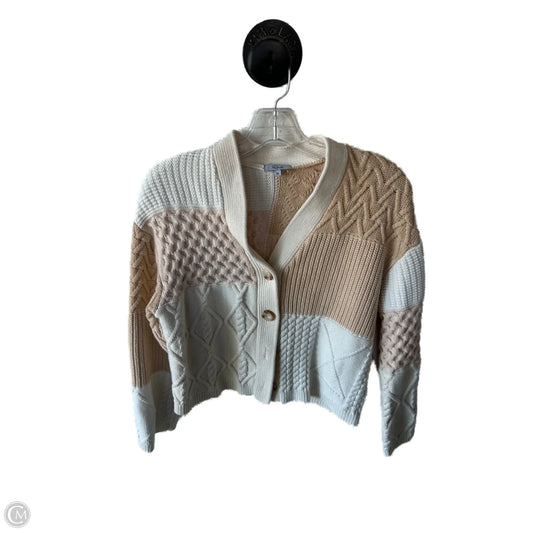 Sweater Cardigan By Rails In Cream & Tan, Size: Xs