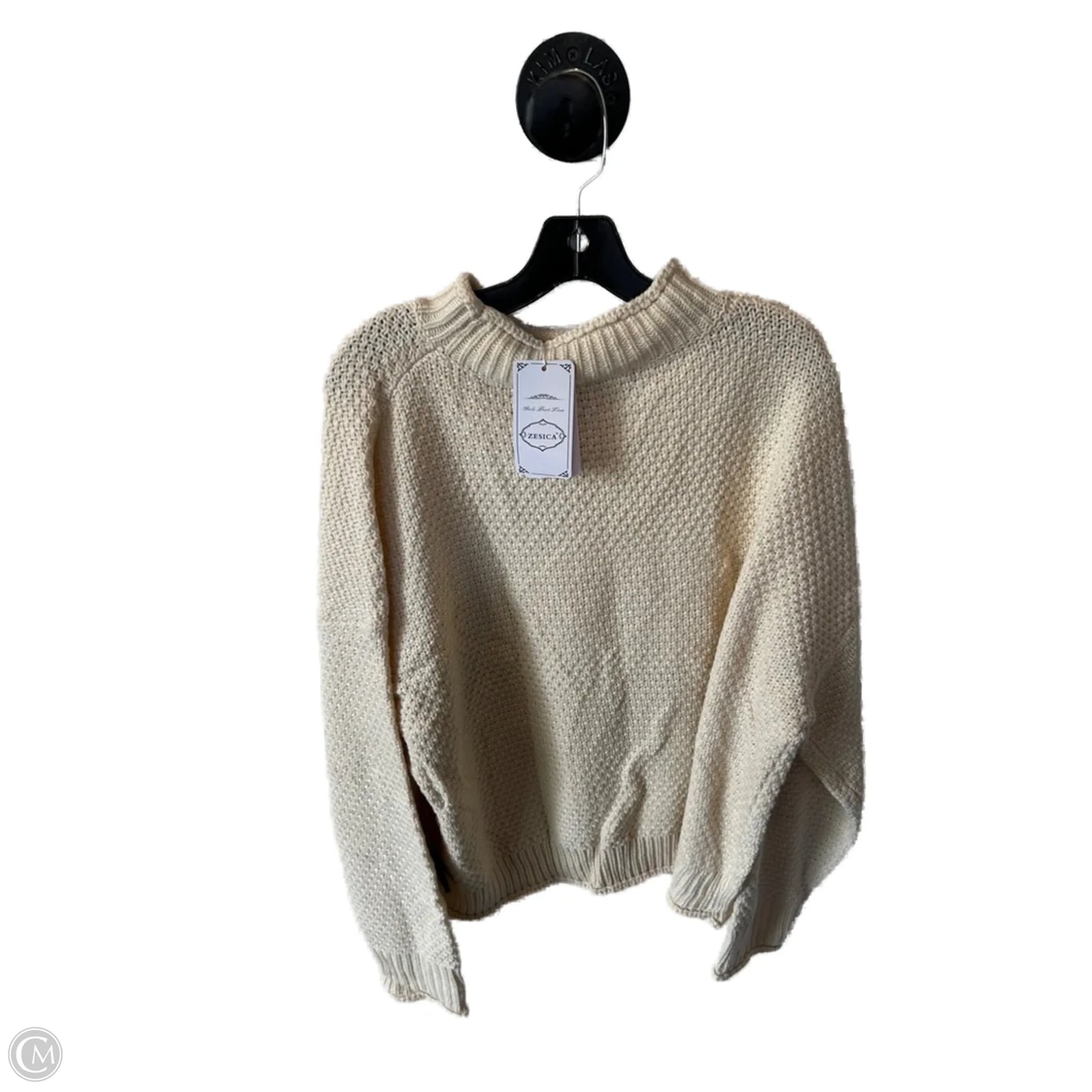 Sweater By Zesica In Cream, Size: Xxl