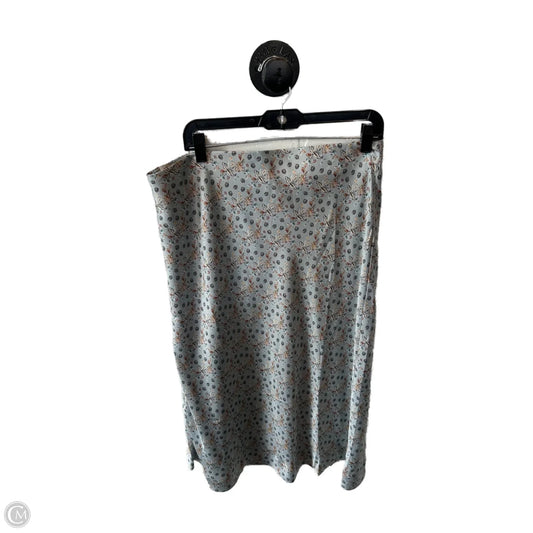 Skirt Maxi By Ann Taylor In Grey, Size: 12