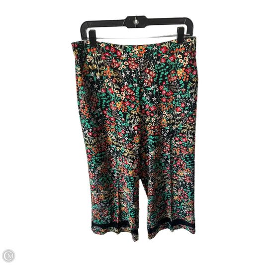 Pants Wide Leg By New York And Co In Black & Green, Size: 8