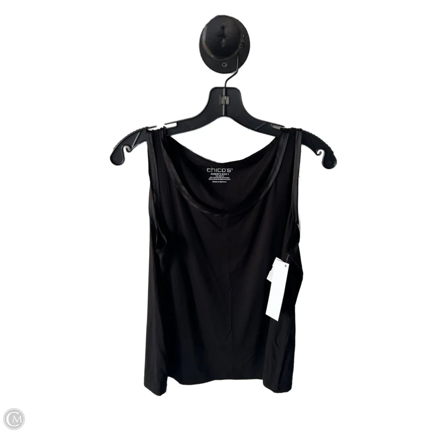 Top Sleeveless Basic By Chicos In Black, Size: M