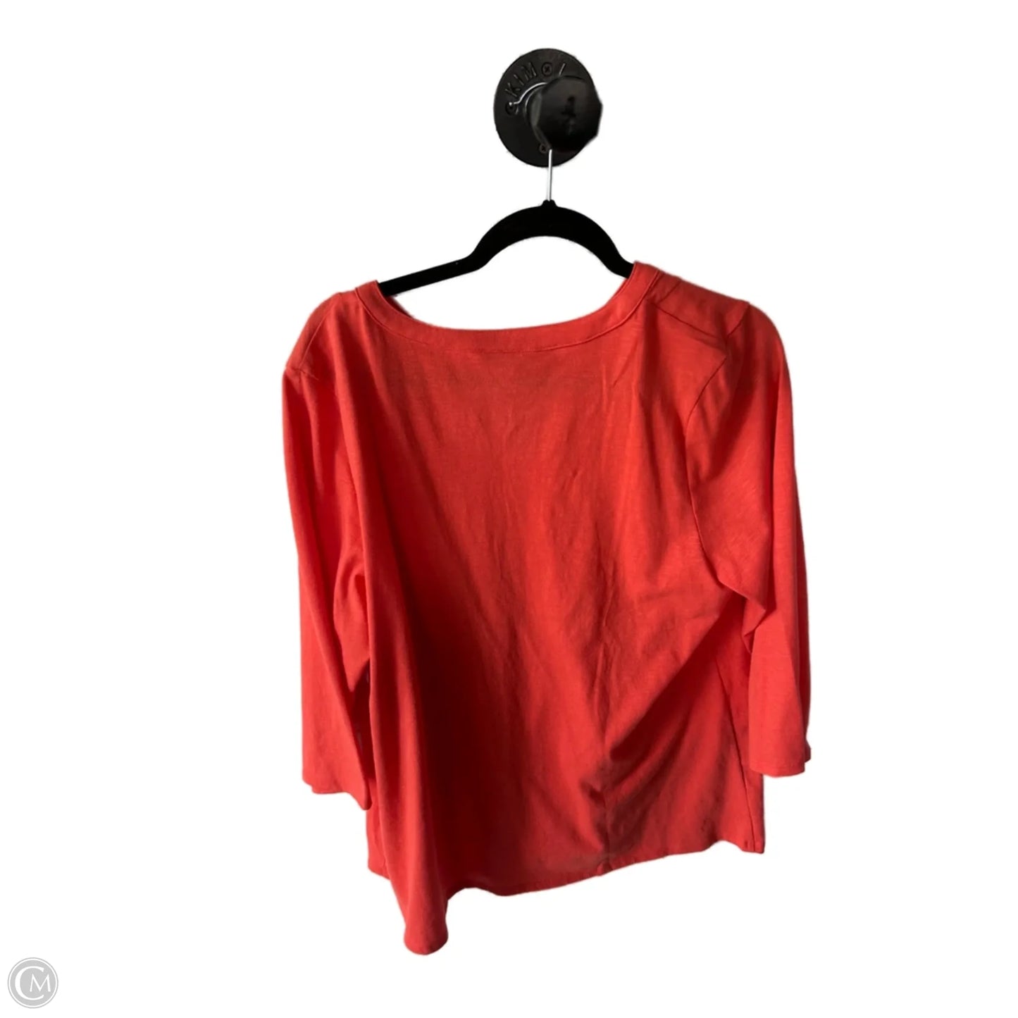 Top Long Sleeve By Croft And Barrow In Orange, Size: Xxl