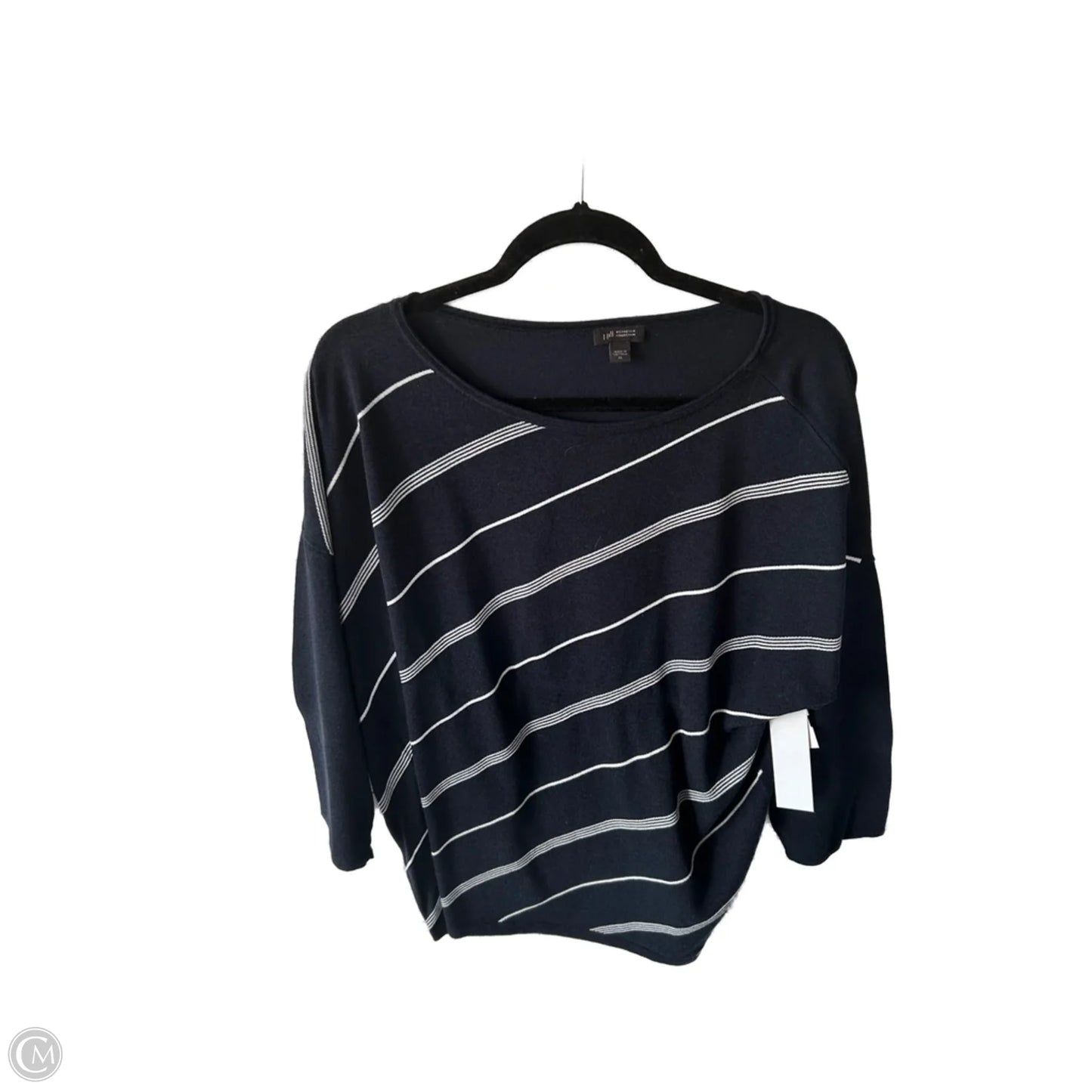 Sweater By J. Jill In Blue & White, Size: Xl