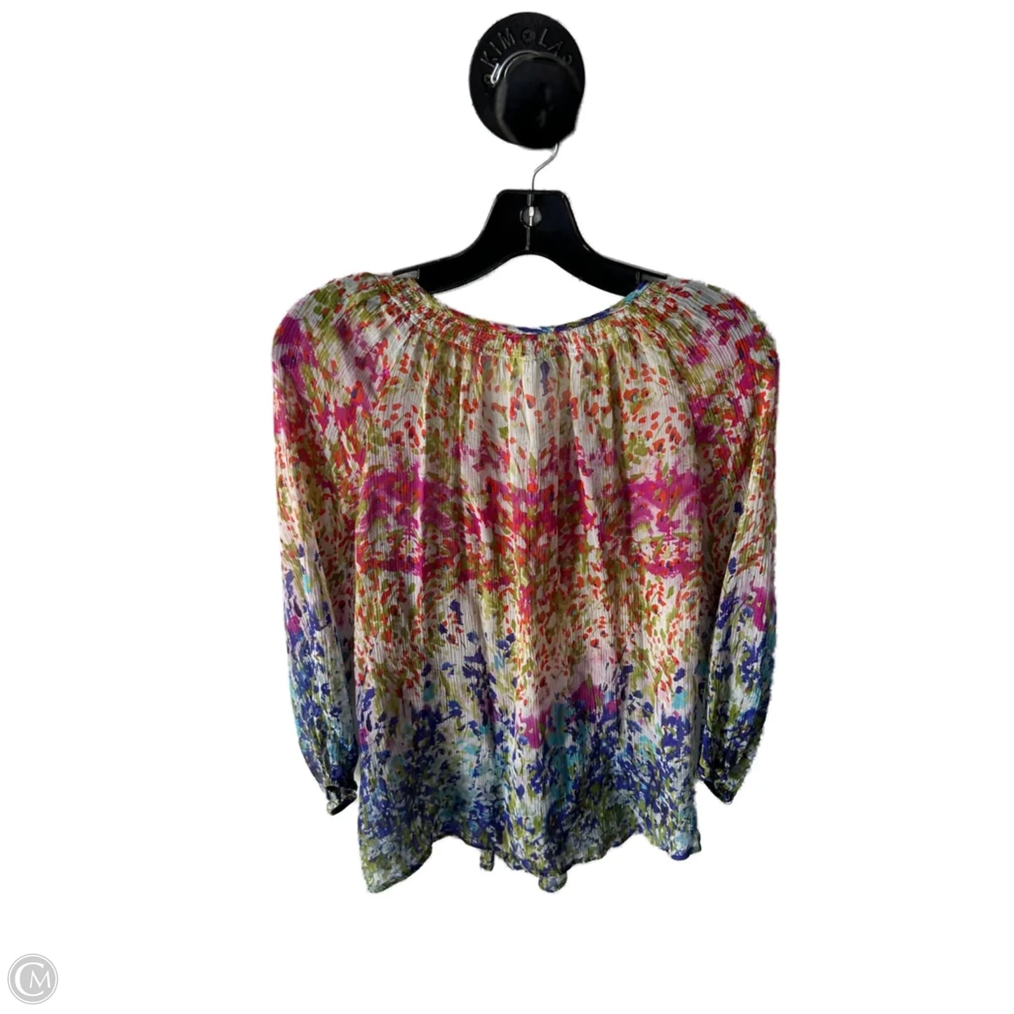 Top Long Sleeve By Sundance In Green & Pink, Size: L