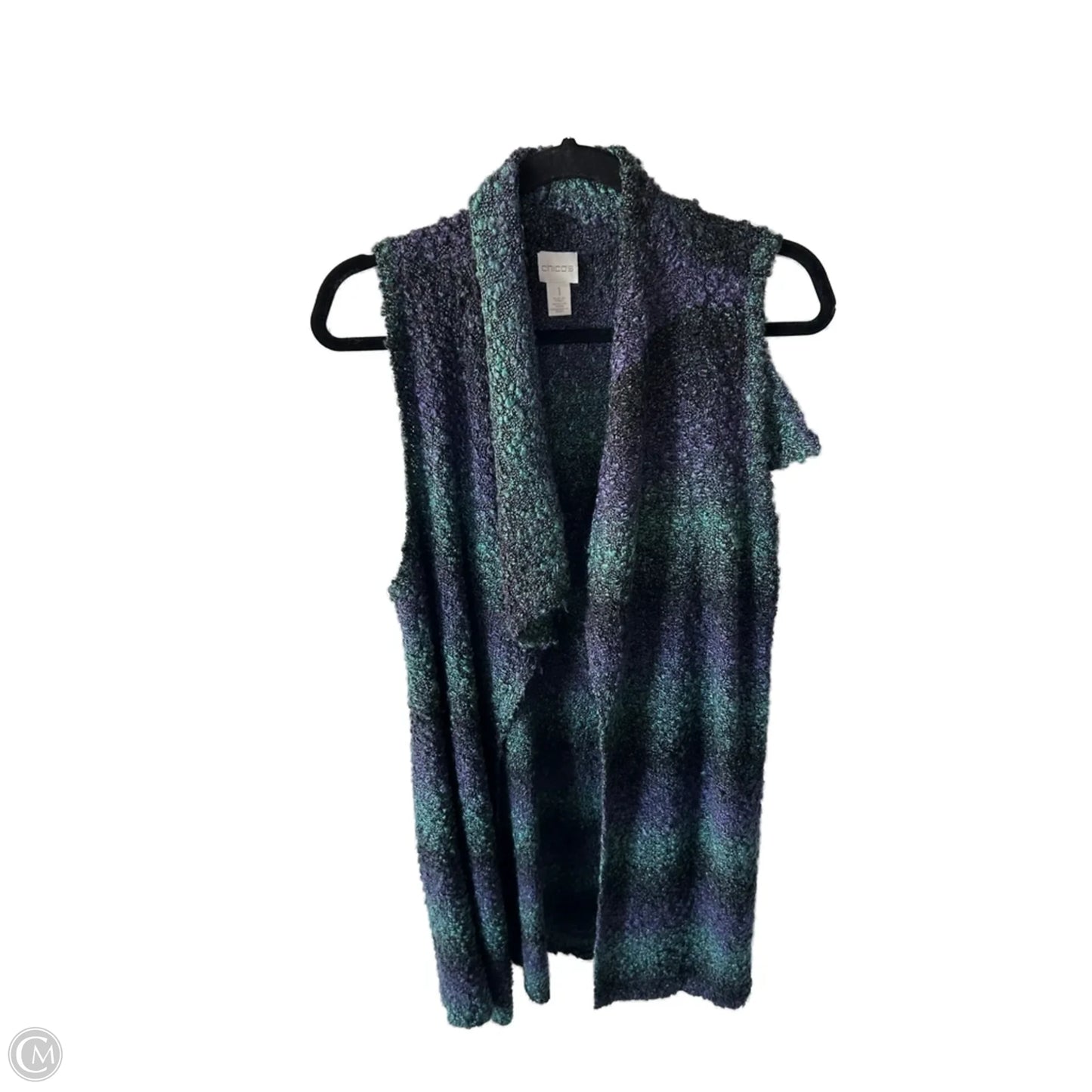 Sweater Cardigan By Chicos In Purple, Size: M