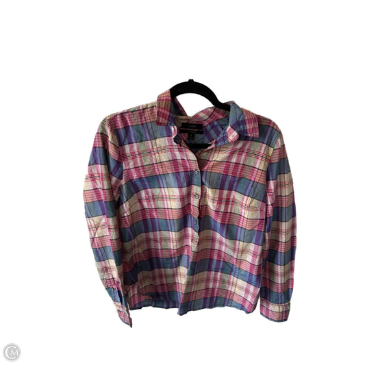 Top Long Sleeve By J. Crew In Blue & Pink, Size: S