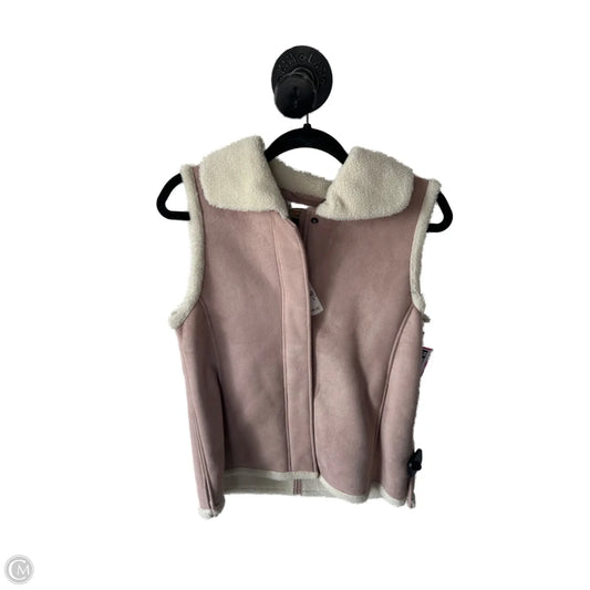 Vest Fleece By Talbots In Pink, Size: S