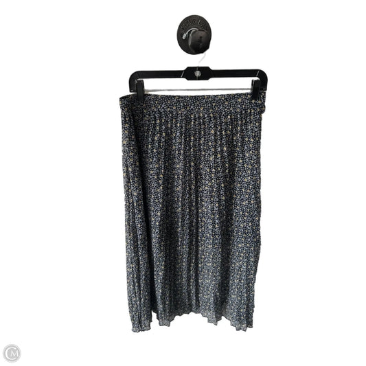 Skirt Midi By Abercrombie And Fitch In Blue & White, Size: 12