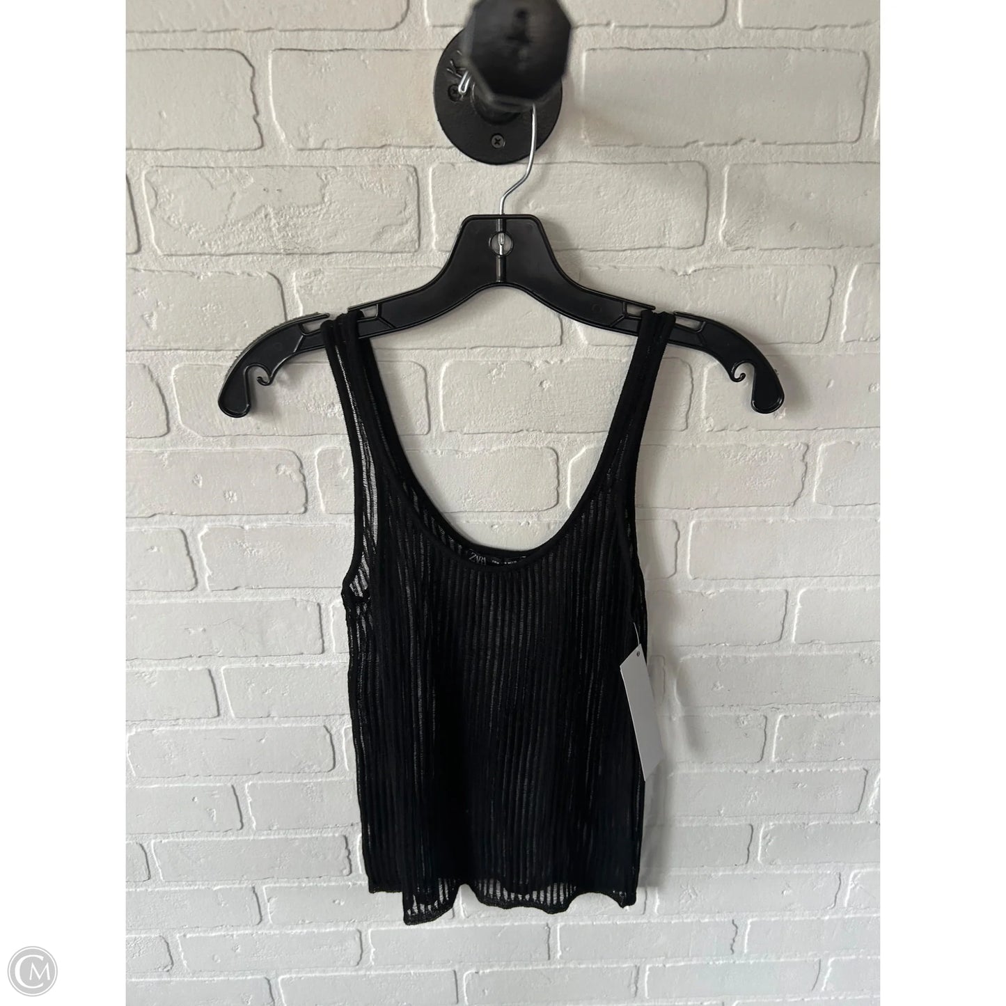 Tank Top By Zara In Black, Size: M