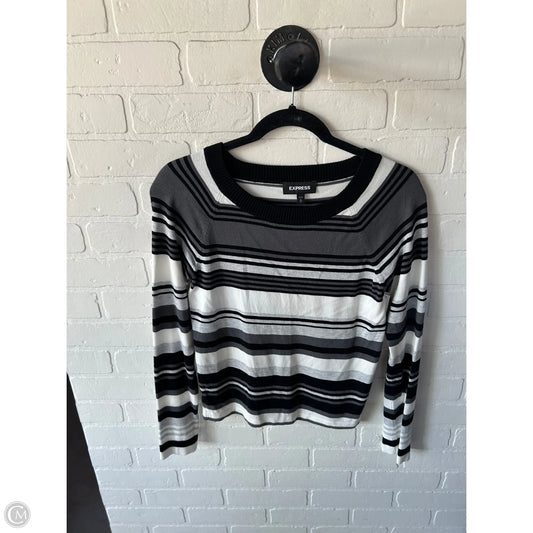Sweater By Express In Black & Grey, Size: M