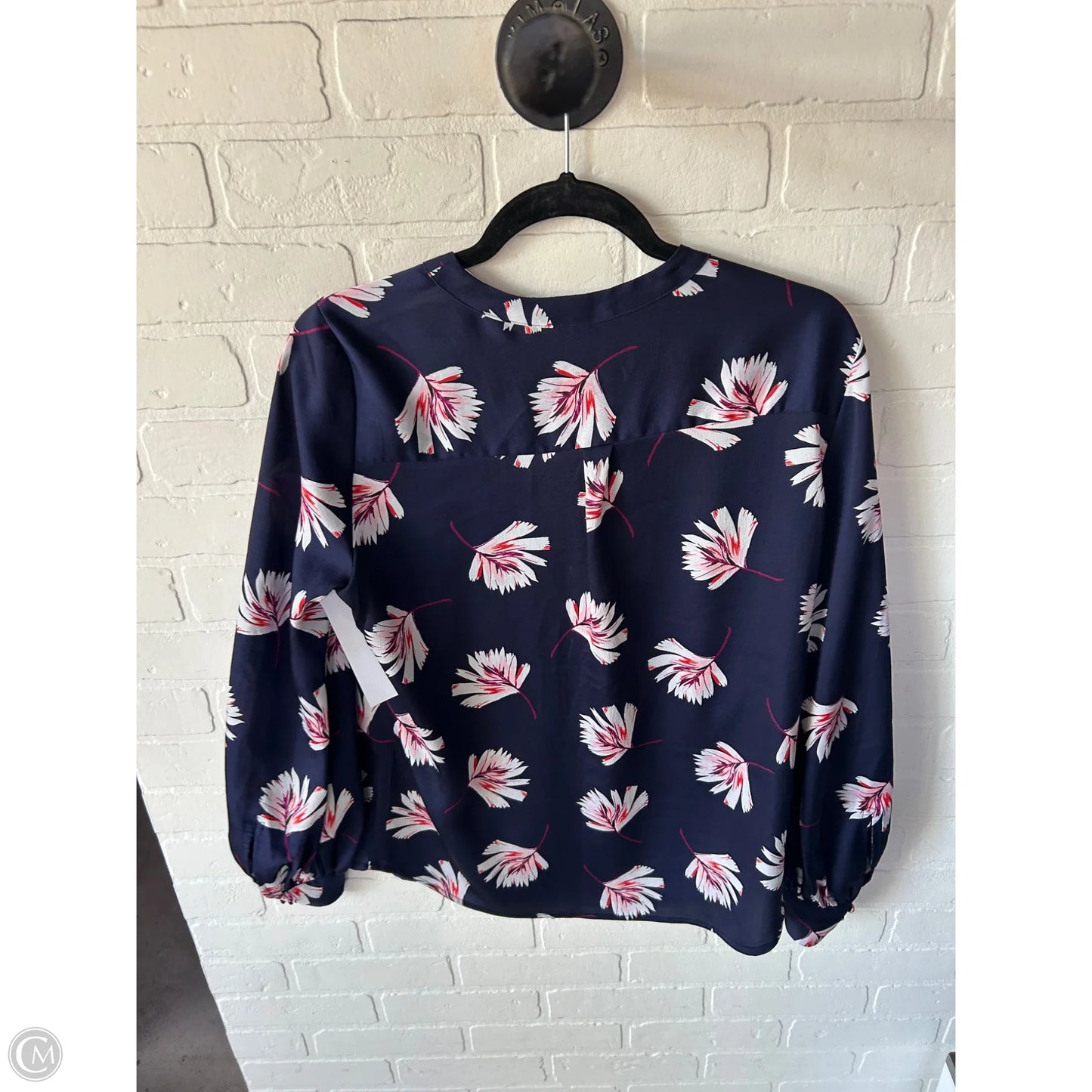 Top Long Sleeve By Express In Navy, Size: M