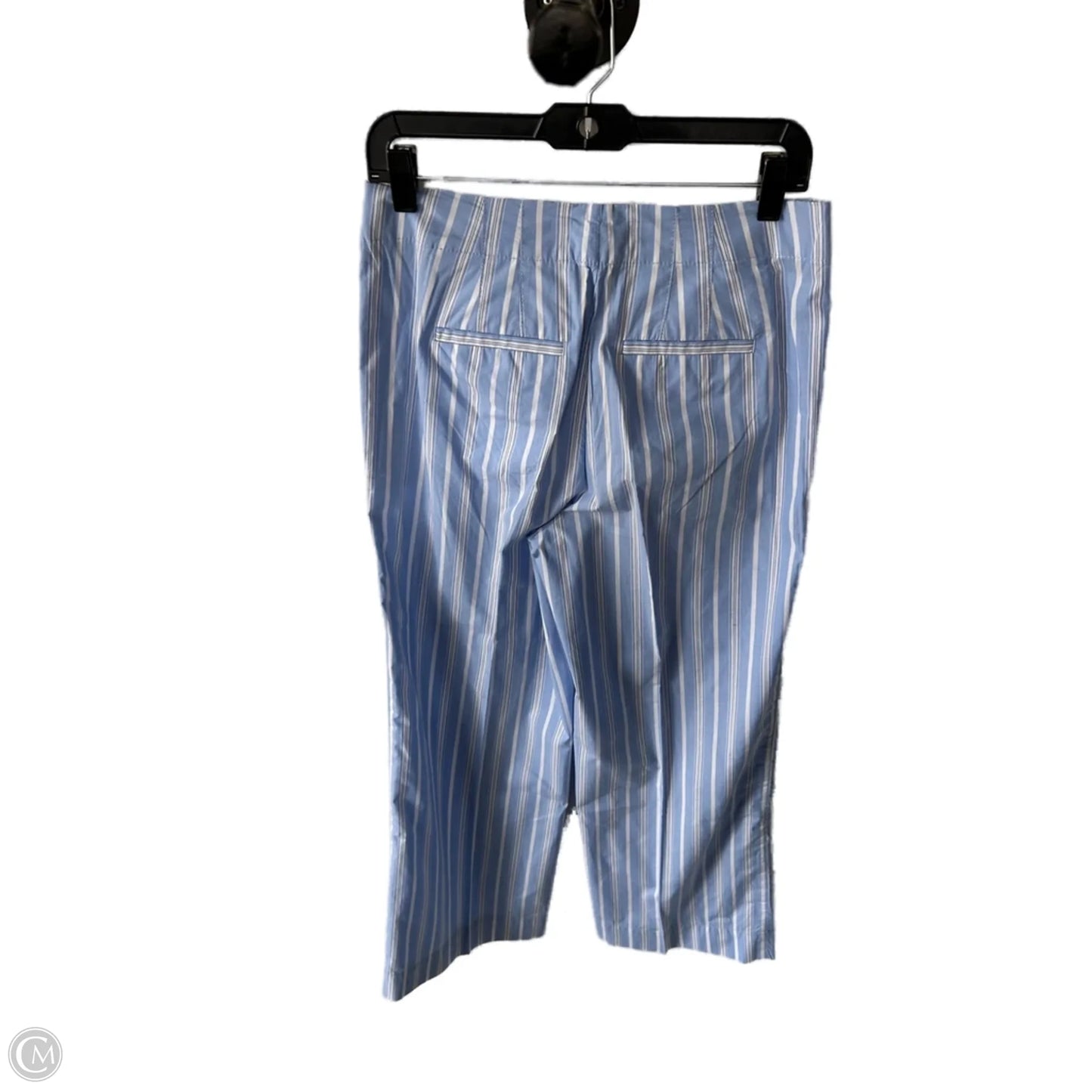 Pants Wide Leg By Talbots In Blue & White, Size: 4