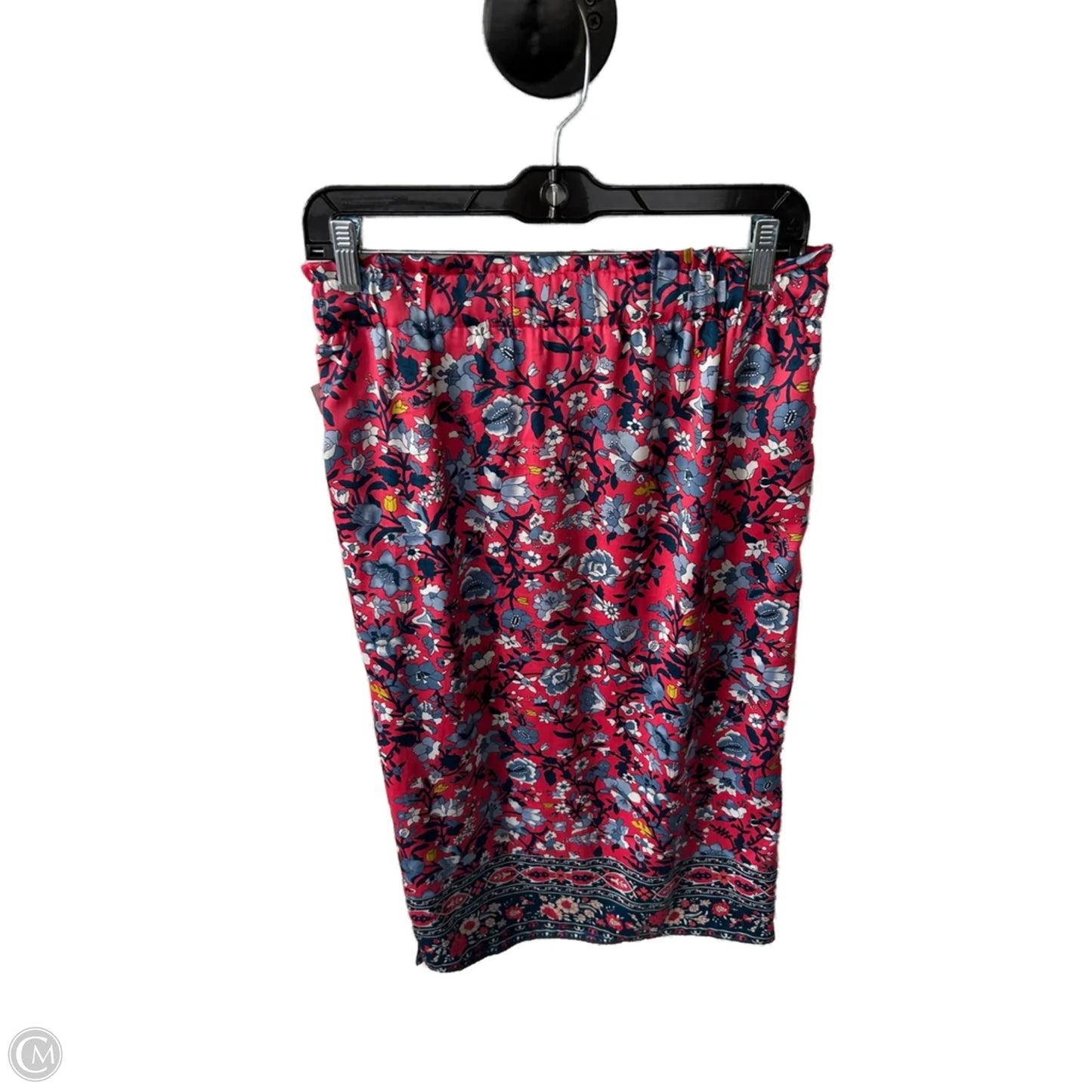 Skirt Midi By Loft In Blue & Red, Size: 4