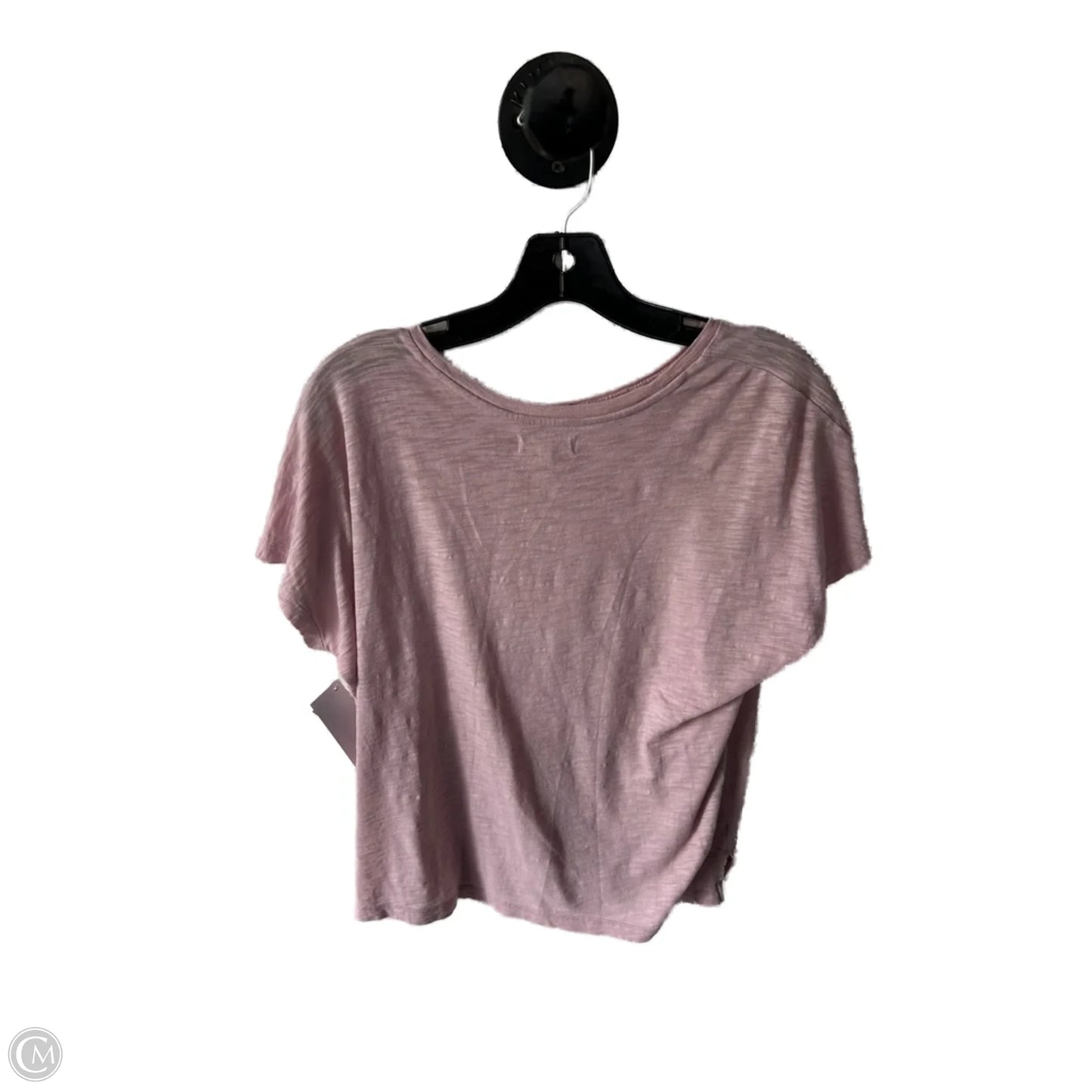 Top Short Sleeve Basic By Madewell In Pink, Size: S