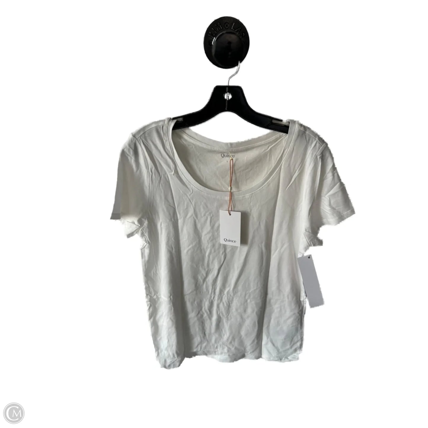 Top Short Sleeve Basic By Quince In White, Size: L