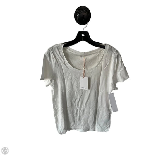 Top Short Sleeve Basic By Quince In White, Size: L