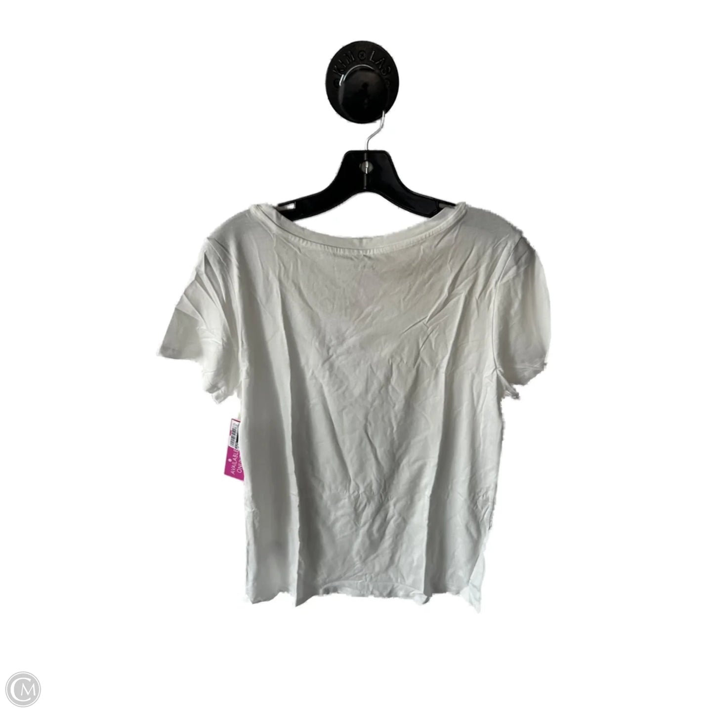 Top Short Sleeve Basic By Quince In White, Size: L
