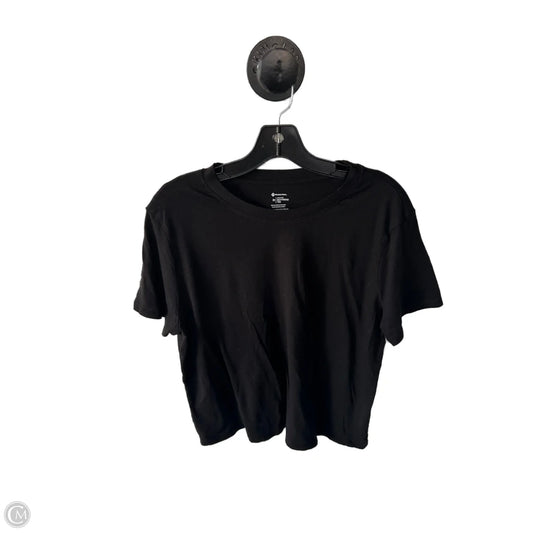 Top Short Sleeve Basic By Members Mark In Black, Size: M