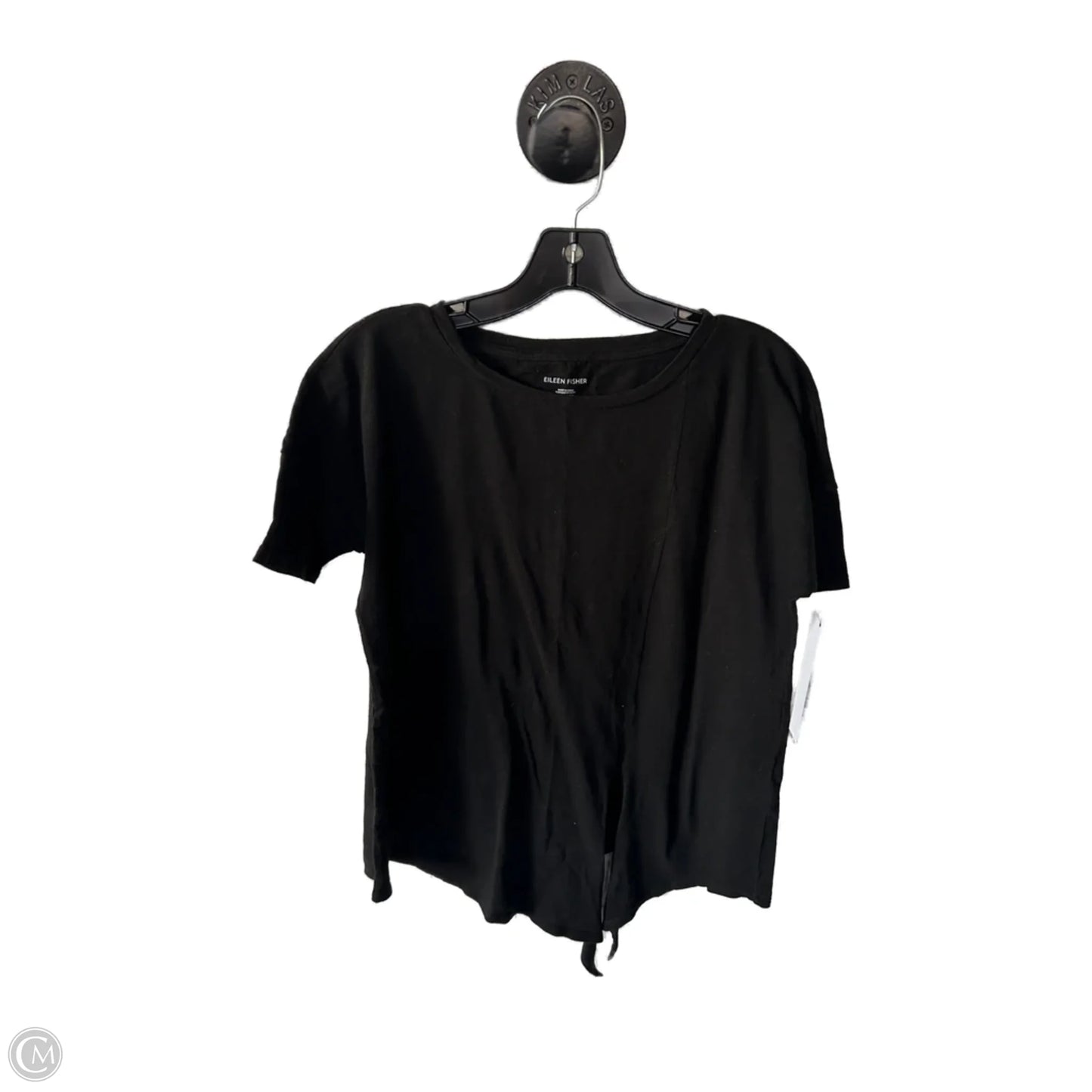 Top Short Sleeve Basic By Eileen Fisher In Black, Size: Xxs