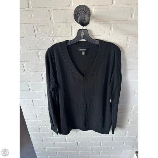 Top Long Sleeve By Banana Republic In Black, Size: M