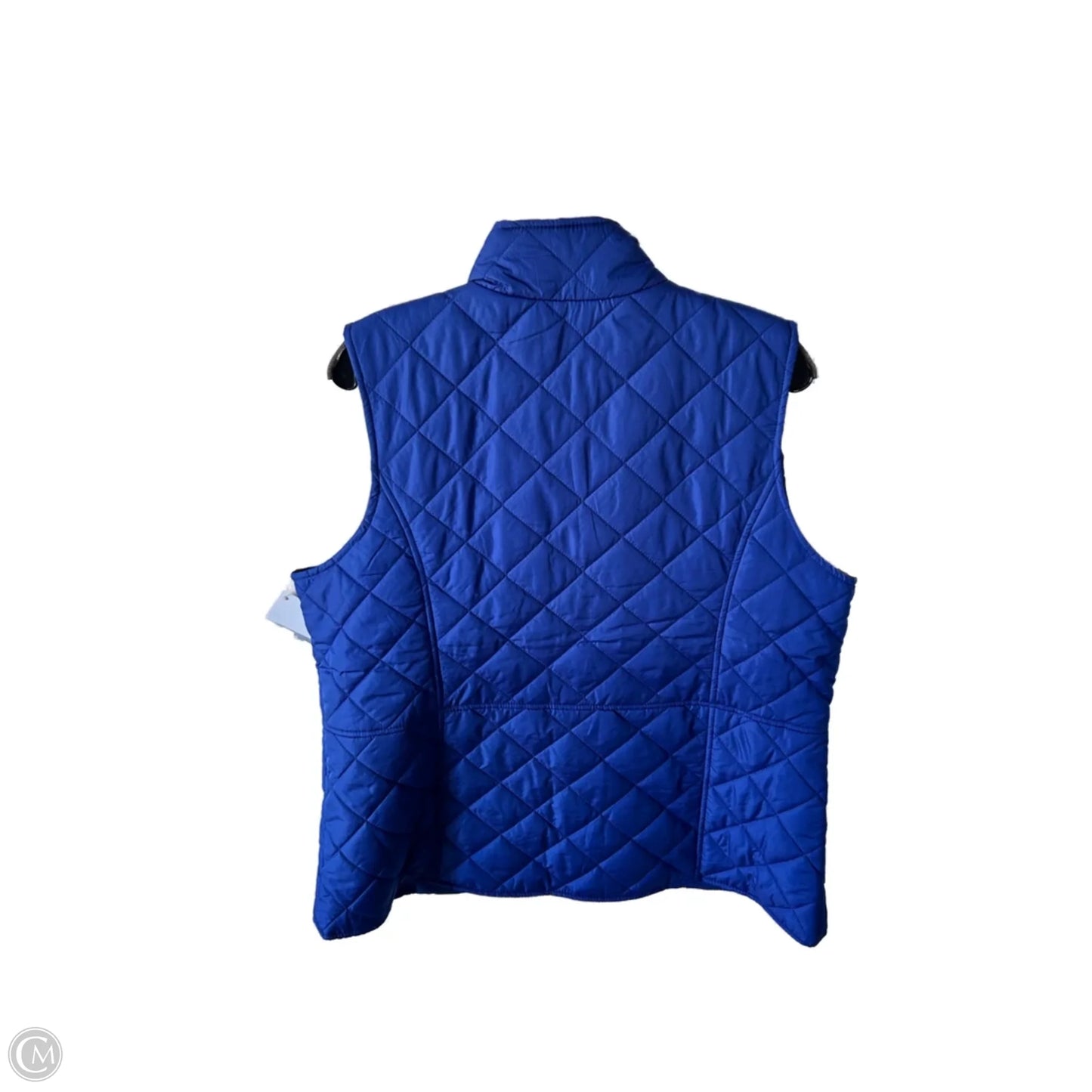 Vest Puffer & Quilted By Kim Rogers In Blue, Size: Xl