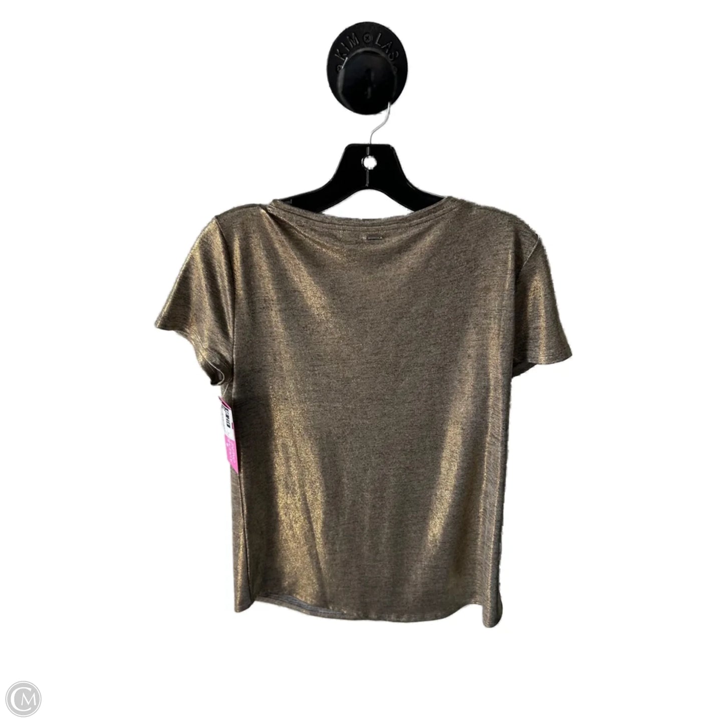 Top Short Sleeve By White House Black Market In Gold, Size: S