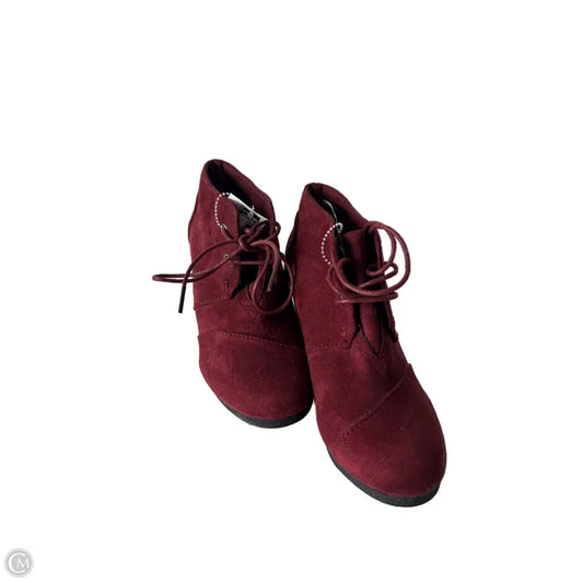 Shoes Heels Wedge By Cme In Red, Size: 5.5