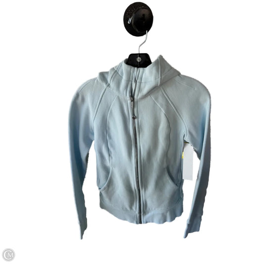 Athletic Sweatshirt Hoodie By Lululemon In Blue, Size: S