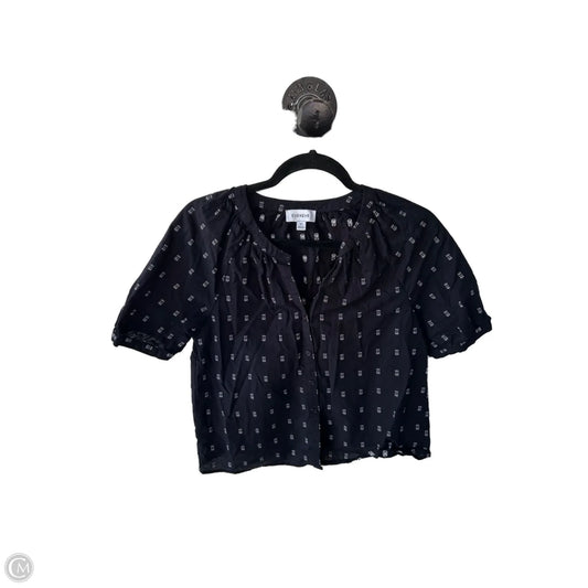 Top Short Sleeve By Evereve In Navy, Size: XS