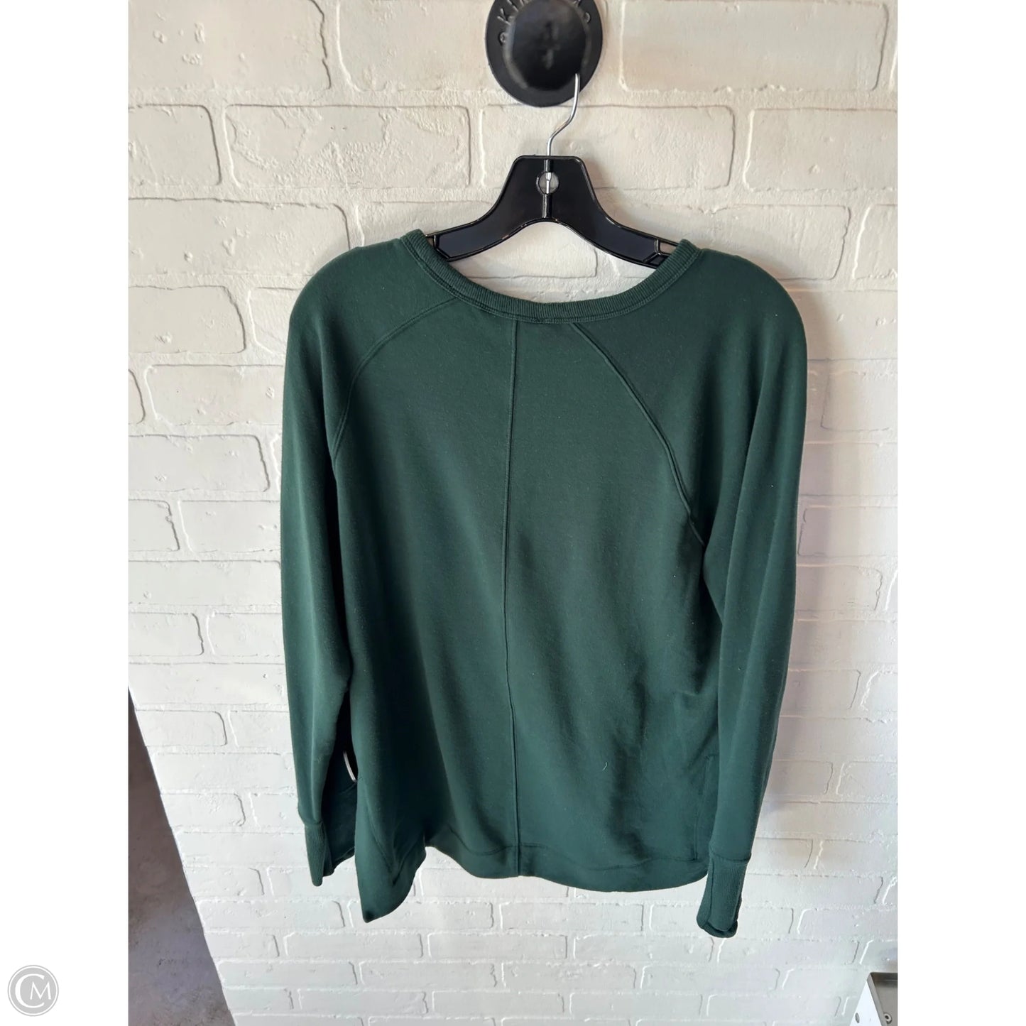 Athletic Sweatshirt Crewneck By Athleta In Green, Size: M