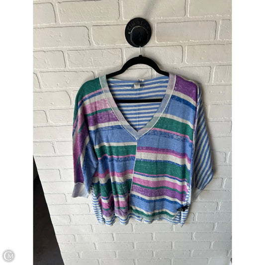 Sweater By Sundance In Blue & Green, Size: L